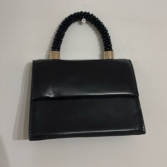 Mini Clutch Bag with Beaded Handle - Picture 2 of 6